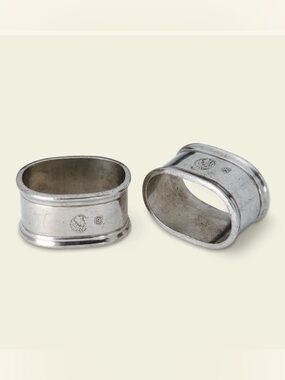 MATCH Oval Napkin Ring Pair